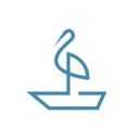 Logo van De Ooievaart - rondvaart Den Haag