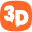 3D talent logo