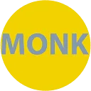 Logo MONK de studio voor eigenzinnige kunst en het zeilschip van Debora Heijne en John Kraft