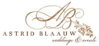 Logo Astrid Blaauw Weddings AND Events