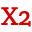 Logo van X2 products