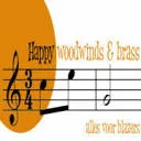 Logo Happy Woodwinds AND Brass