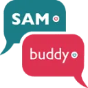 Logo Vertelknuffel SAMbuddy voor zorg AND onderwijs